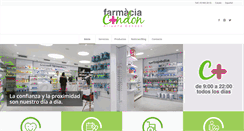 Desktop Screenshot of farmaciacondon.com