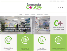 Tablet Screenshot of farmaciacondon.com